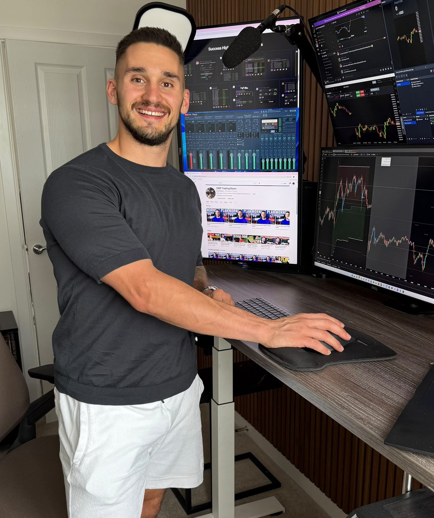 Callum Parker at his trading desk